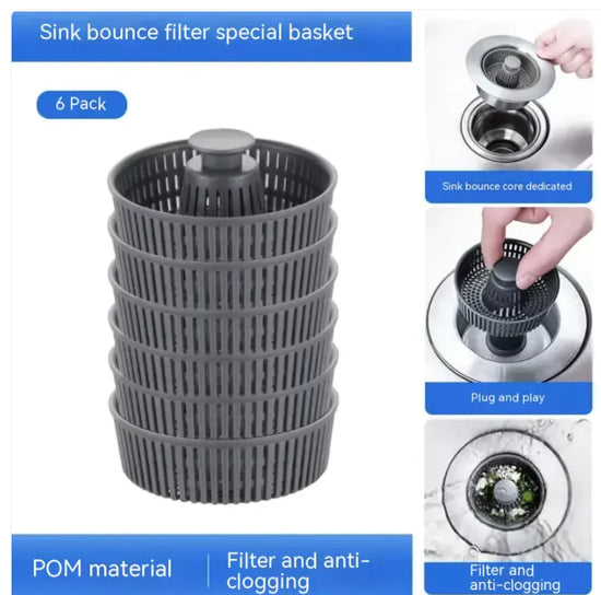 Stainless Steel Sink Drain Cap with Filter Net