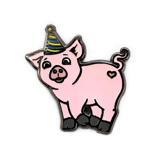 Birthday Party Pig Fridge Magnet